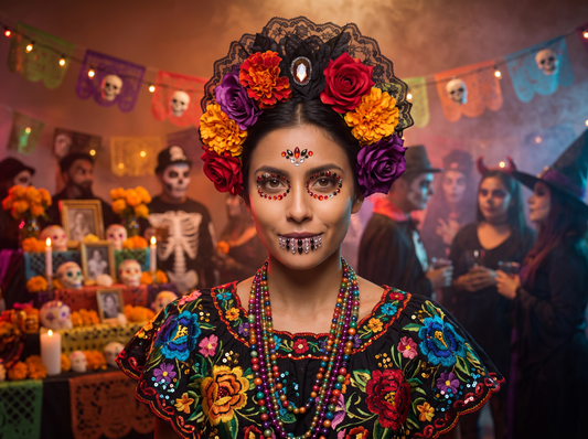 Skull Face Gems – Day of the Dead