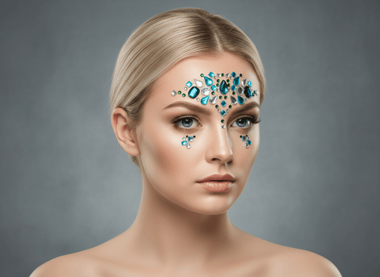 Blue Face Gems Mermaid Style - unel