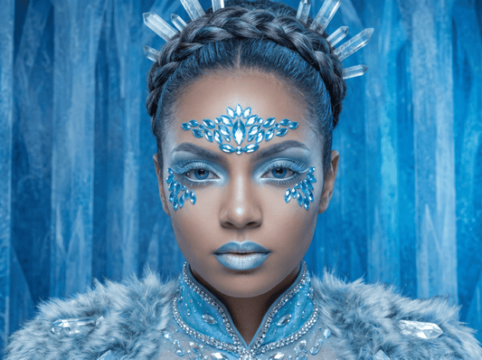 Blue Face Gems Princess Style - unel