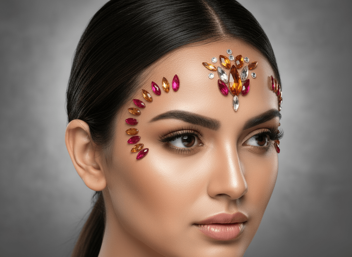 Red Face Gems Lotus Style - unel