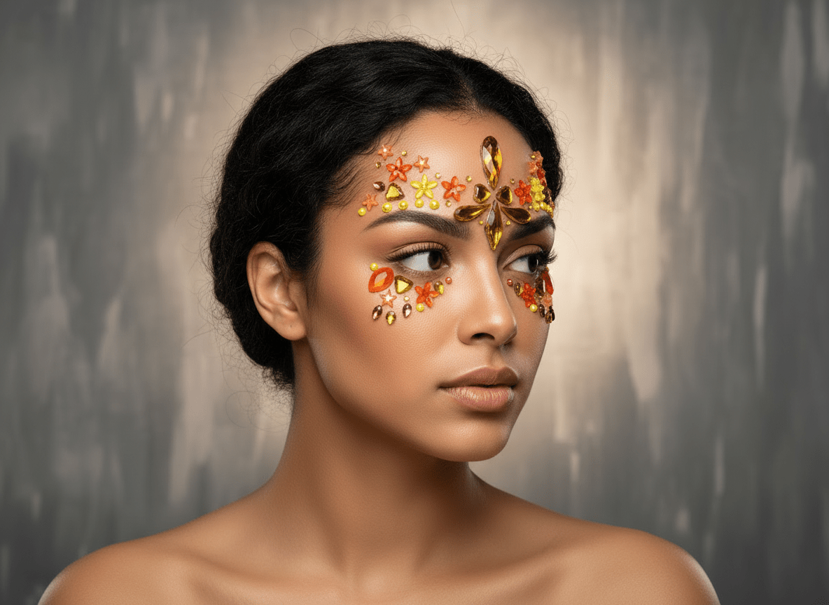 Yellow Face Gems Star Style - unel