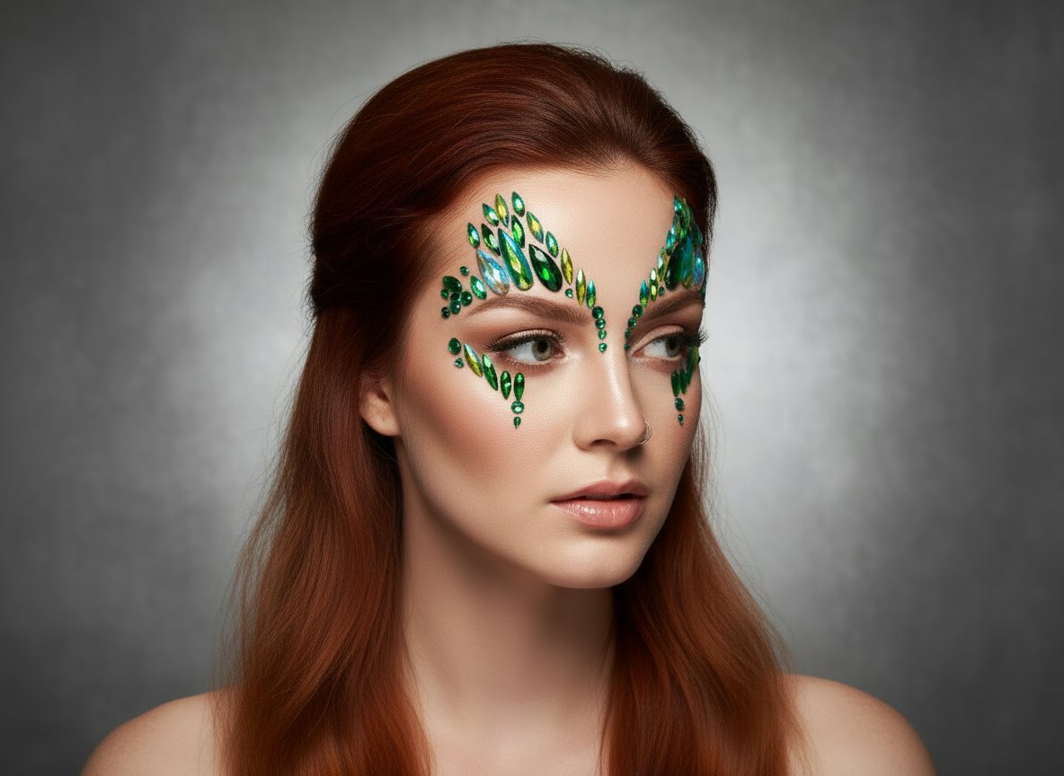 Green Face Gems Poisonous Ivy Style