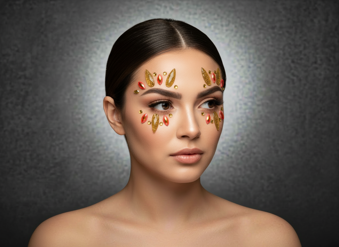 Gold Face Gems Sunrise Style