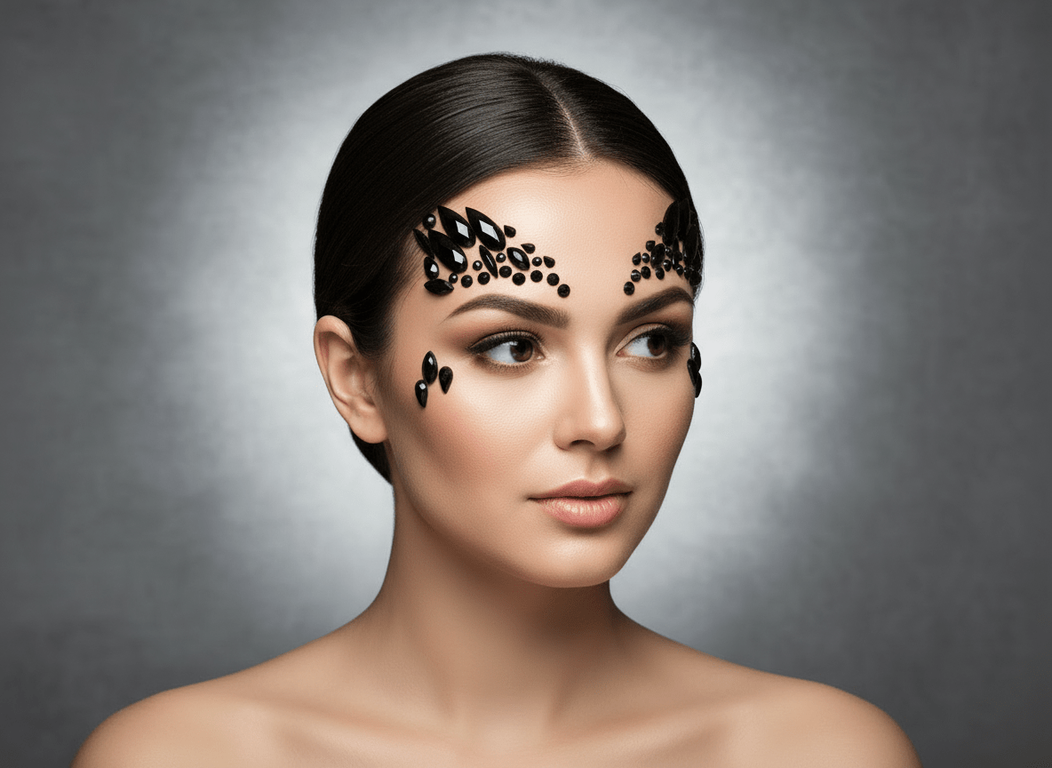 Black Face Gems Demon Style - unel