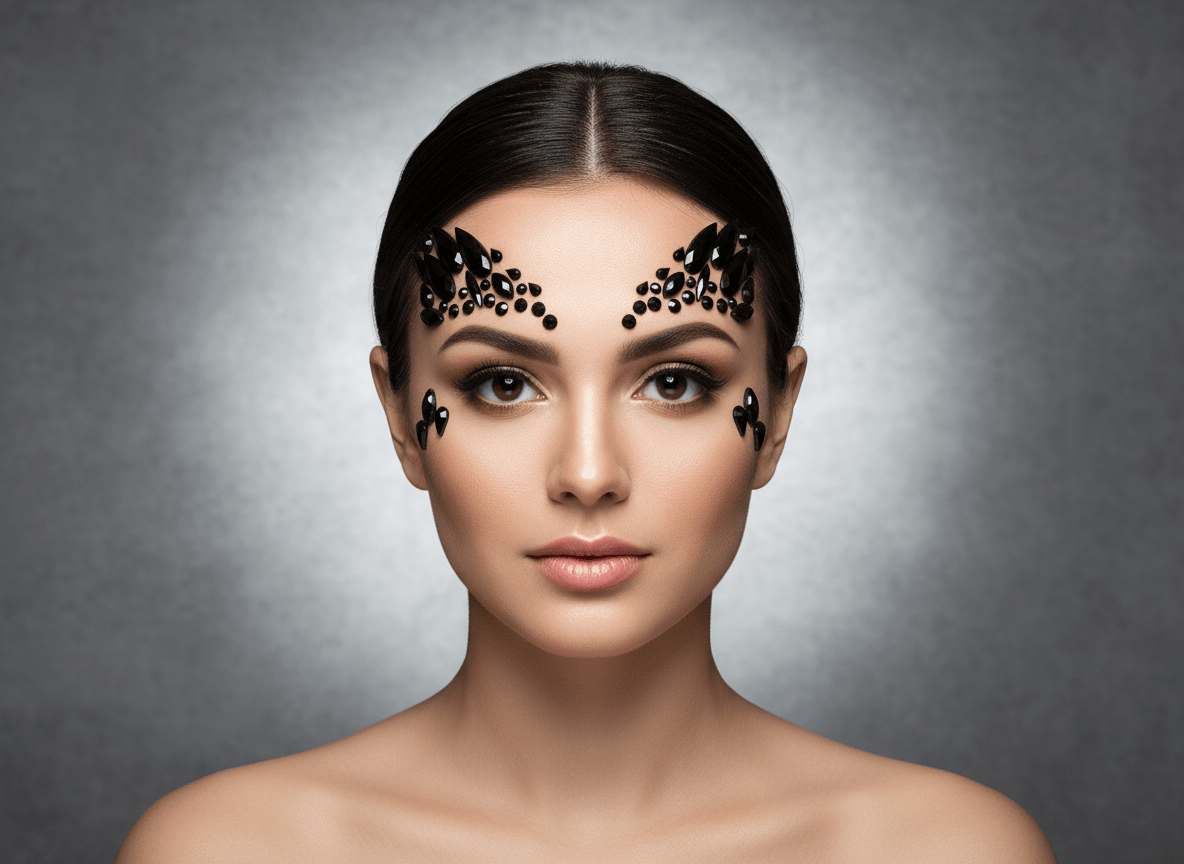 Black Face Gems Demon Style - unel