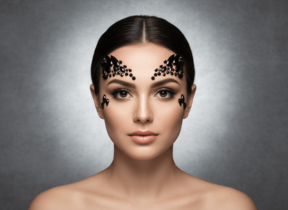 Black Face Gems Demon Style - unel