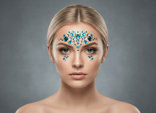 Blue Face Gems Mermaid Style - unel