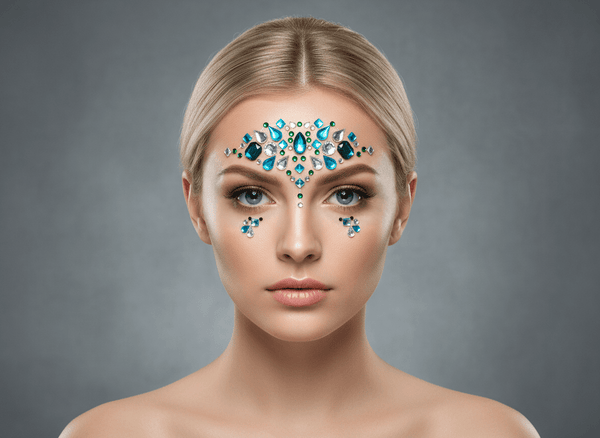 Blue Face Gems Mermaid Style - unel