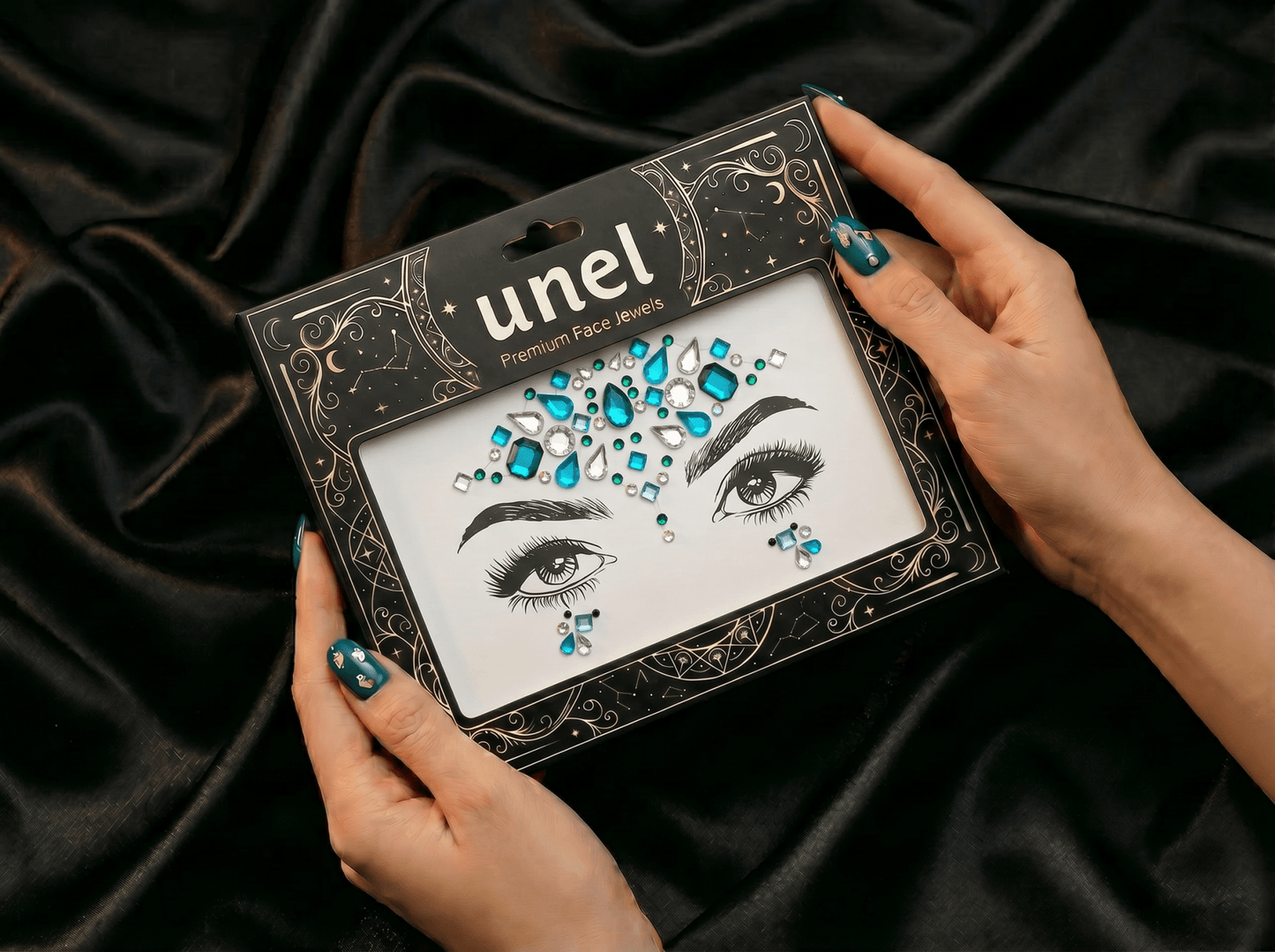 Blue Face Gems Mermaid Style - unel