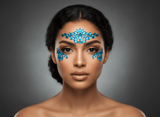 Blue Face Gems Princess Style - unel