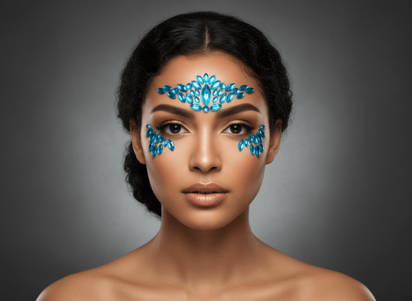 Blue Face Gems Princess Style - unel