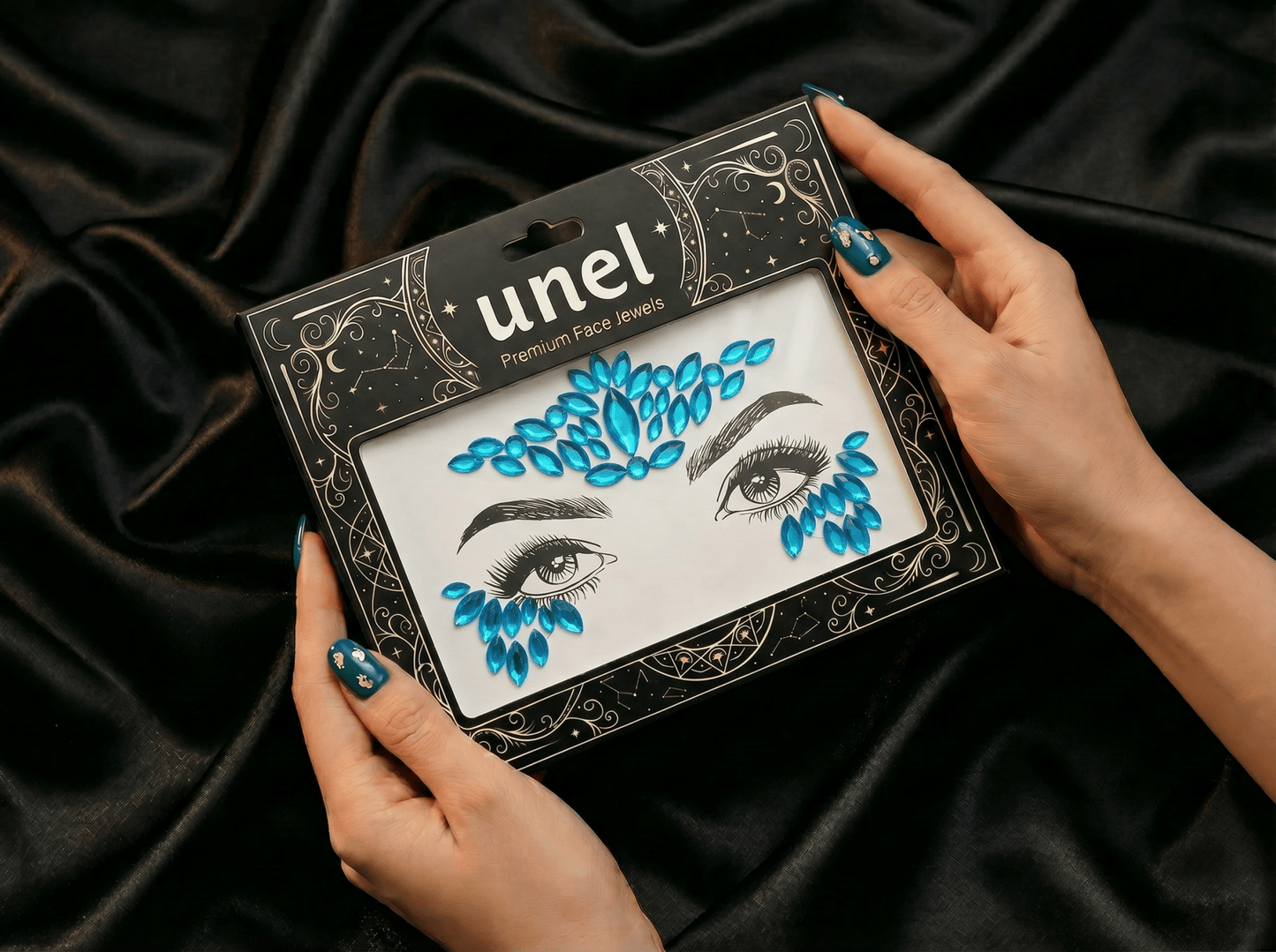 Blue Face Gems Princess Style - unel
