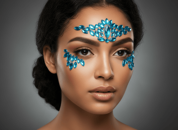 Blue Face Gems Princess Style - unel