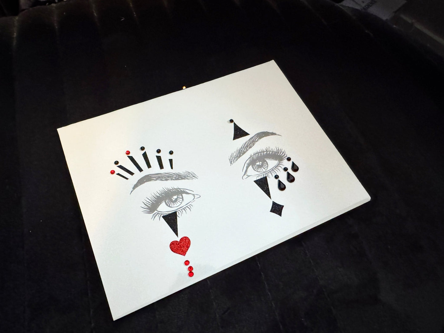 Circus Themed Face Glitter Gems - unel