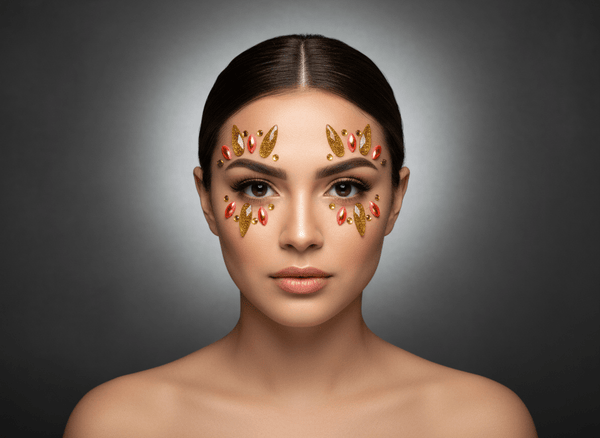 Gold Face Gems Sunrise Style - unel