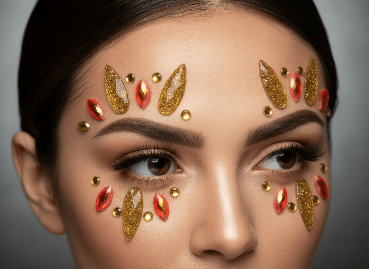 Gold Face Gems Sunrise Style - unel