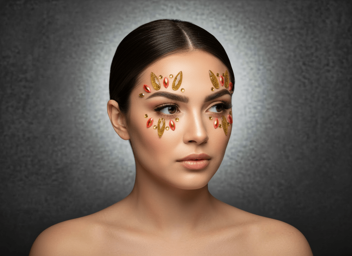 Gold Face Gems Sunrise Style - unel