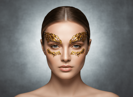 Gold Face Gems Warrior Style - unel