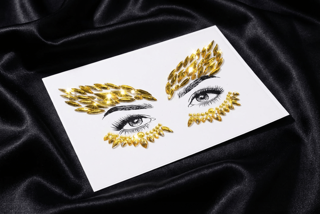 Gold Face Gems Warrior Style - unel