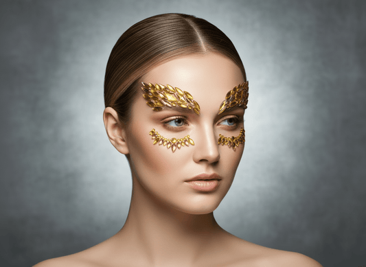 Gold Face Gems Warrior Style - unel