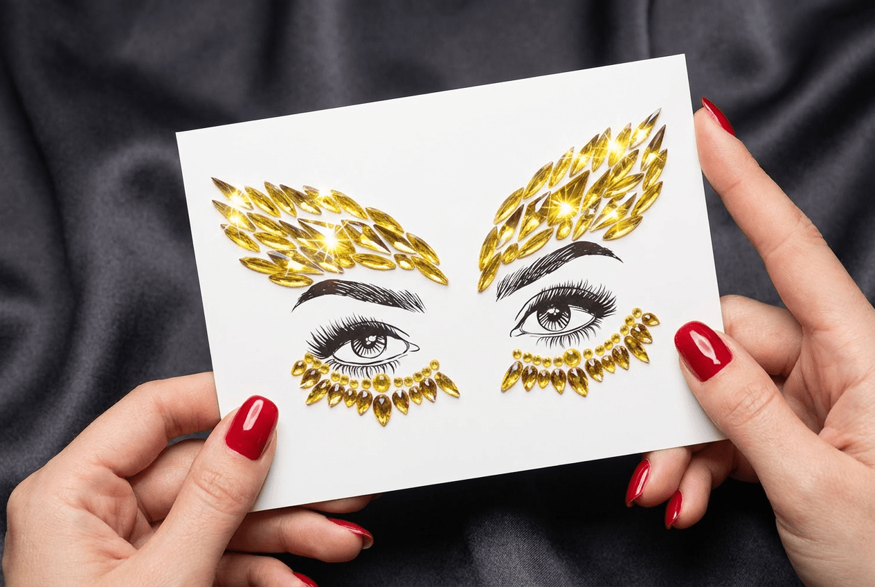 Gold Face Gems Warrior Style - unel