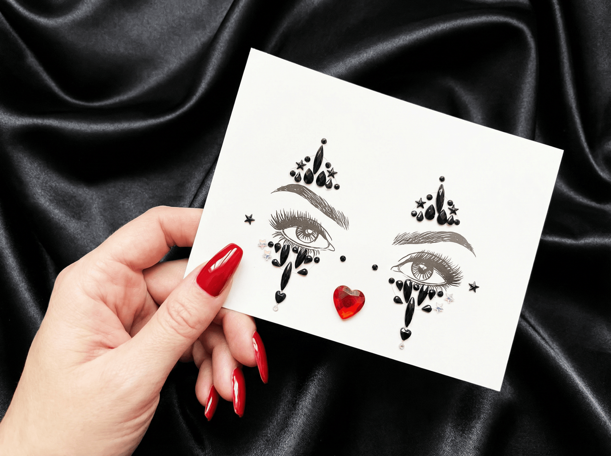 Halloween Face Gems Clown Style - unel