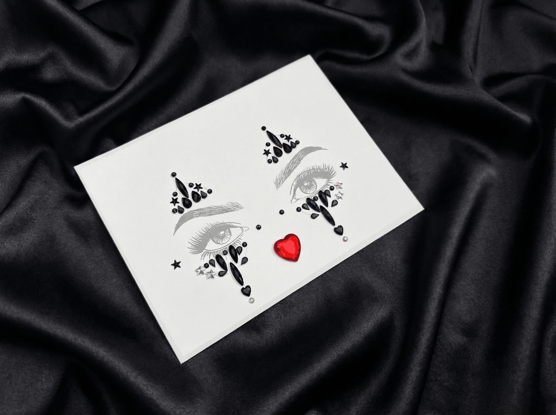 Halloween Face Gems Clown Style - unel