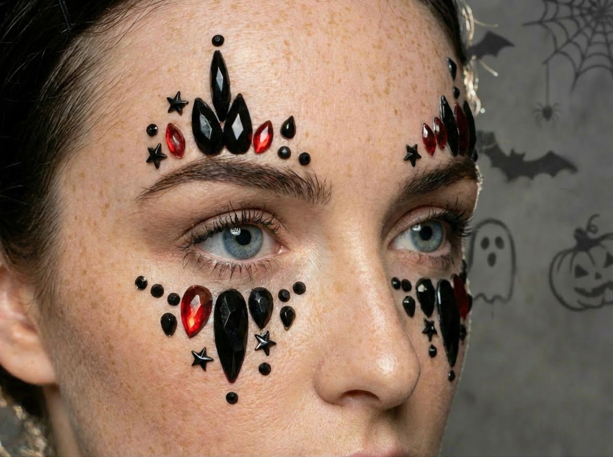 Halloween Themed Face Gems - unel