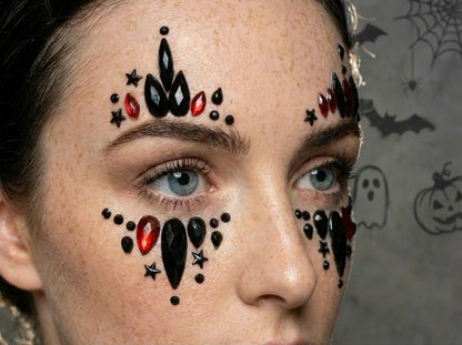 Halloween Themed Face Gems - unel