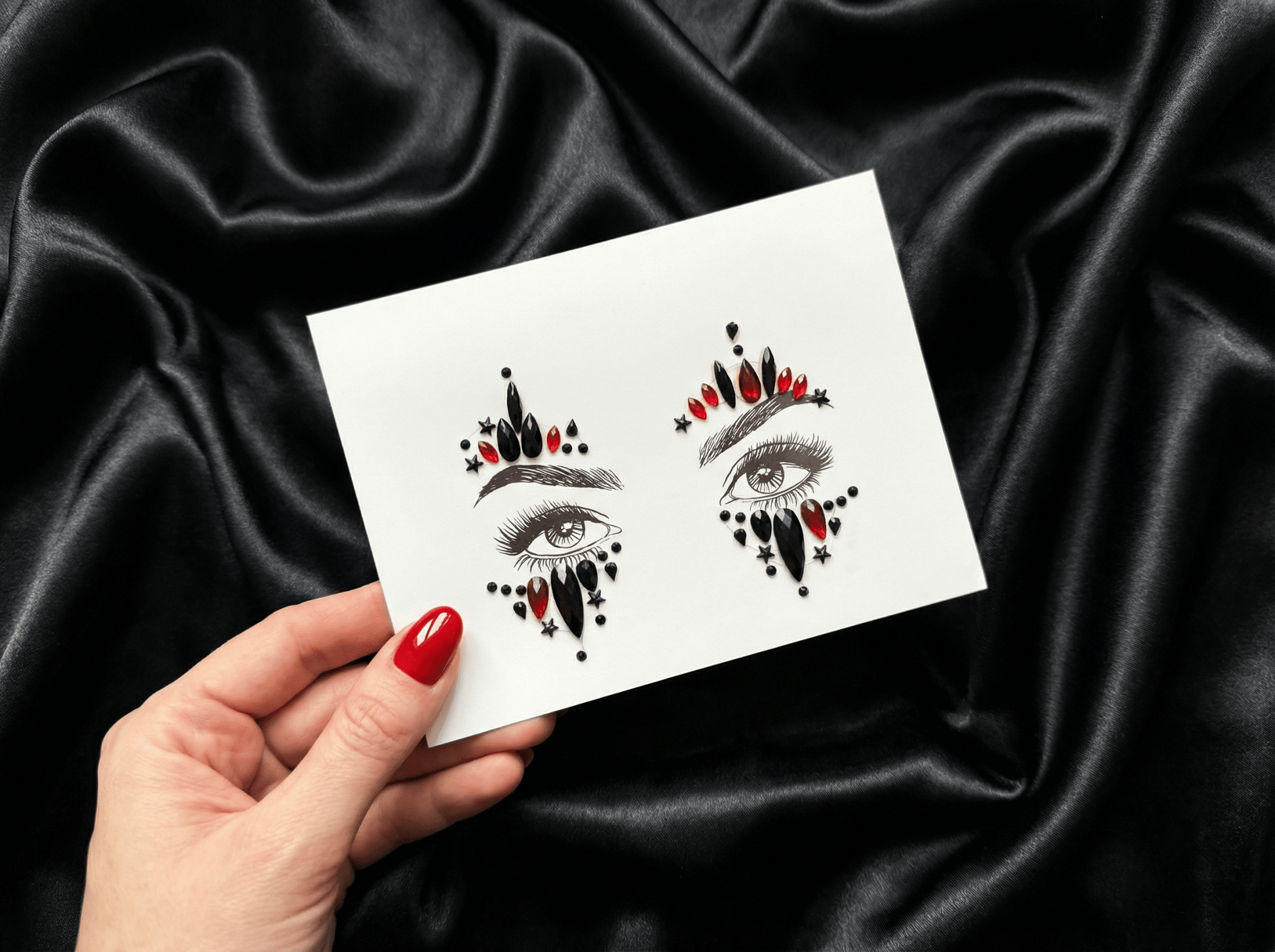 Halloween Themed Face Gems - unel