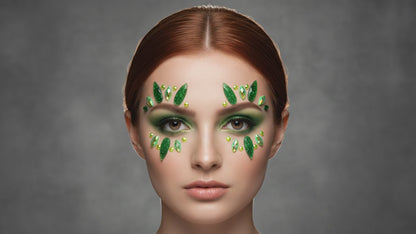 Green Face Gems Forest Style