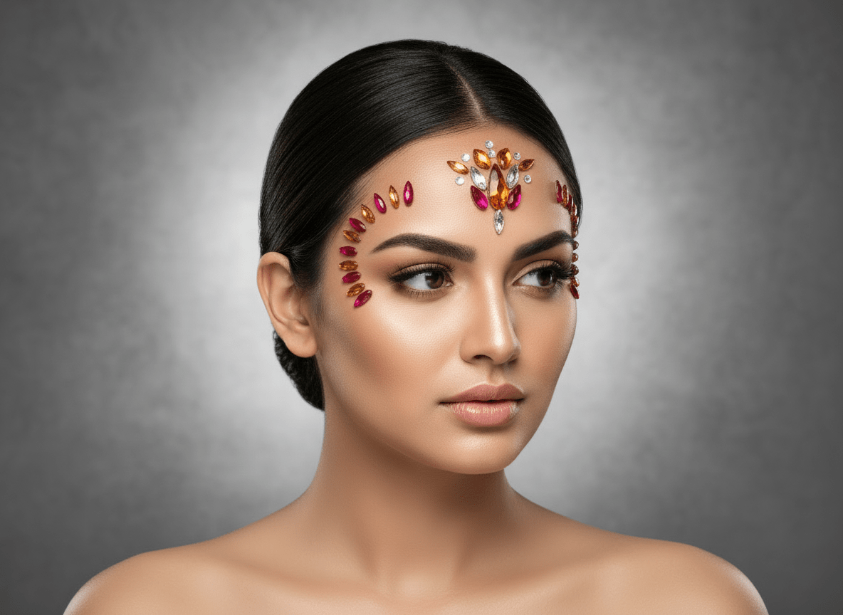 Red Face Gems Lotus Style - unel