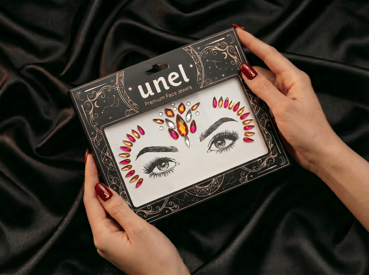 Red Face Gems Lotus Style - unel
