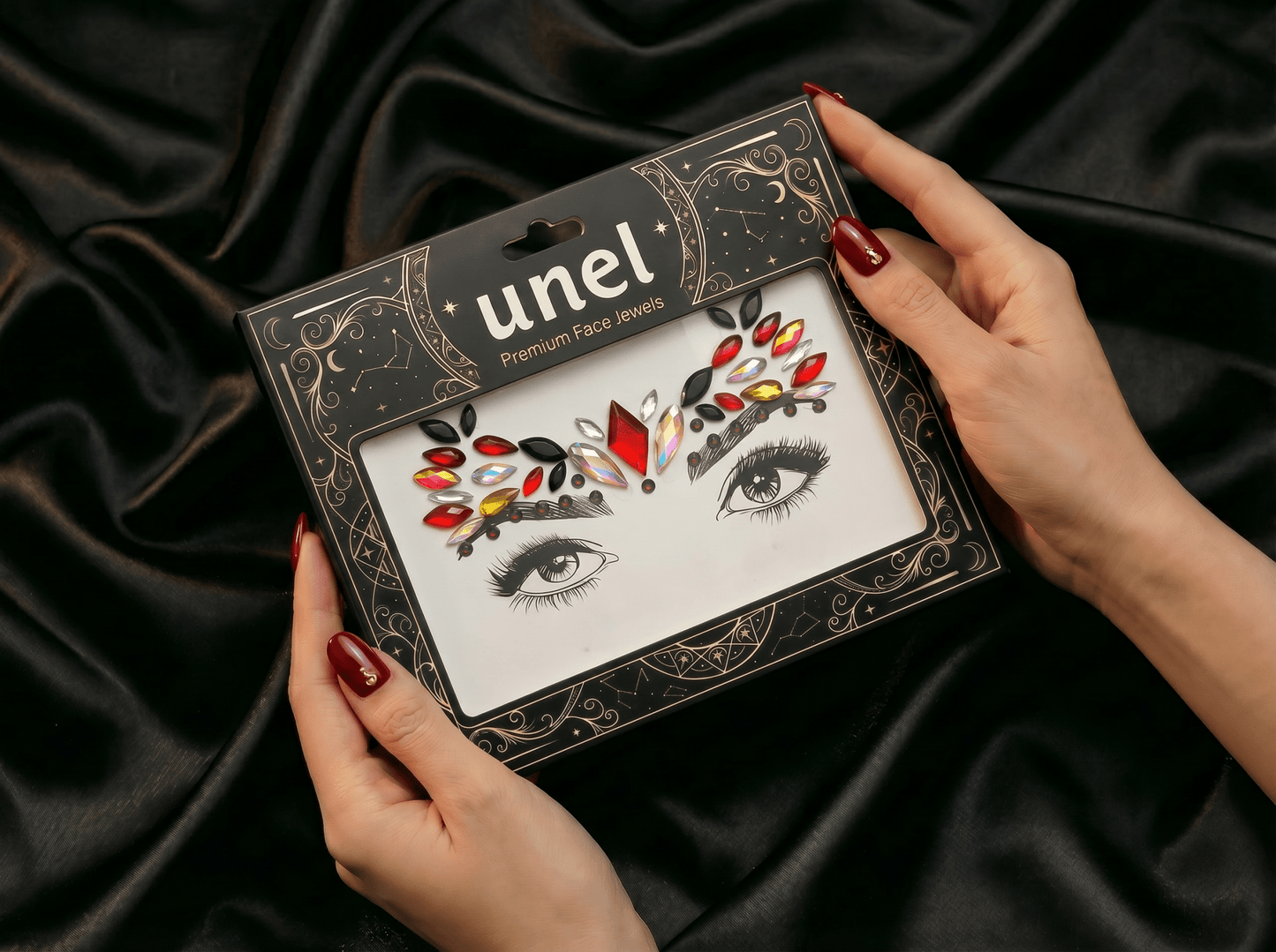 Red Face Gems Phoenix Style - unel