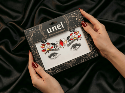 Red Face Gems Phoenix Style - unel