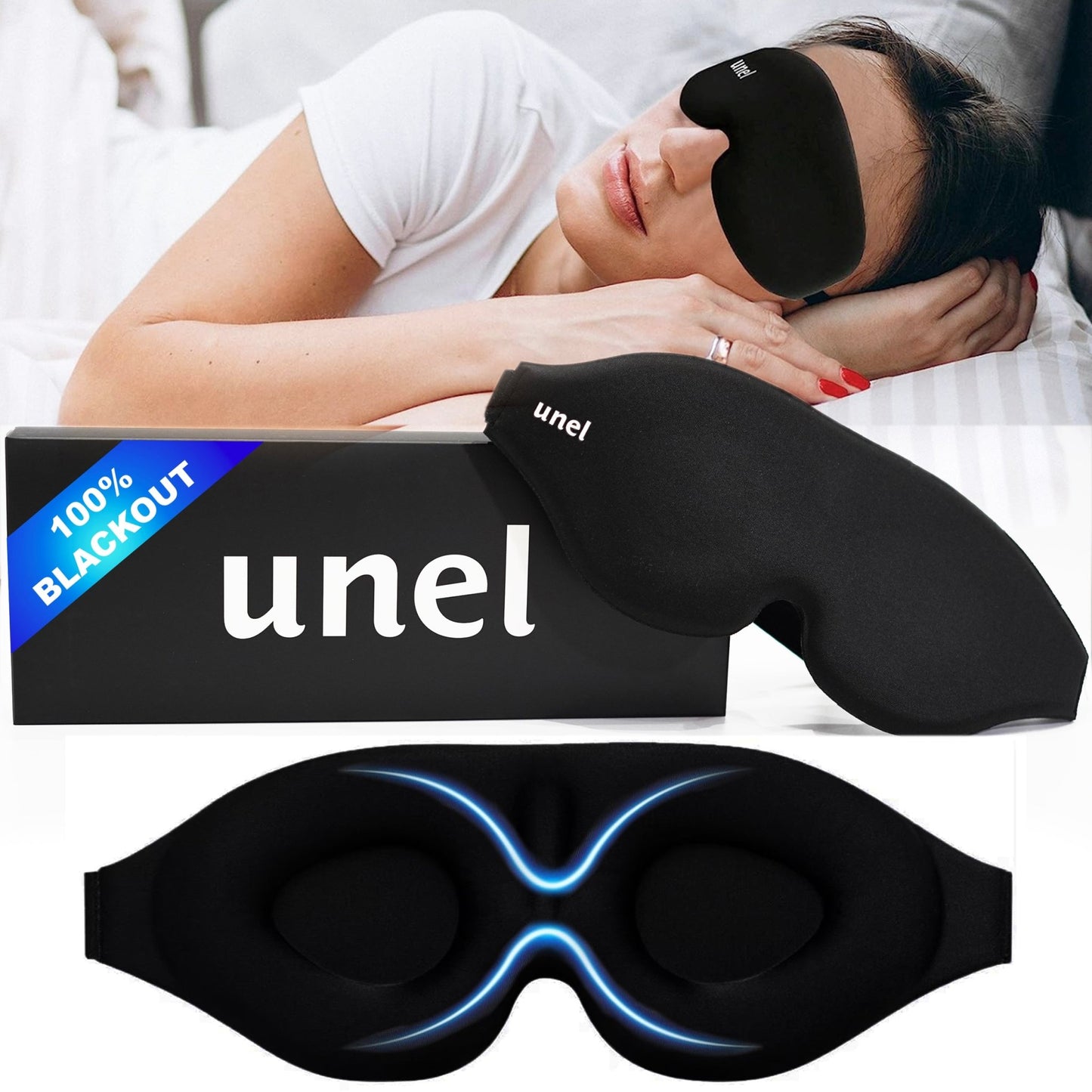 Unel Blackout Sleep Mask - unel