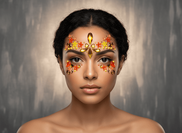 Yellow Face Gems Star Style - unel